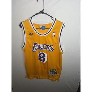 Adidas Los Angeles Lakers #8 Kobe Bryant NBA Hardwood Classics Jersey Men Small